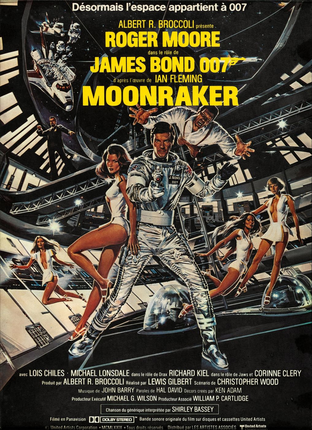 James Bond Moonraker (1979) (poster frances)