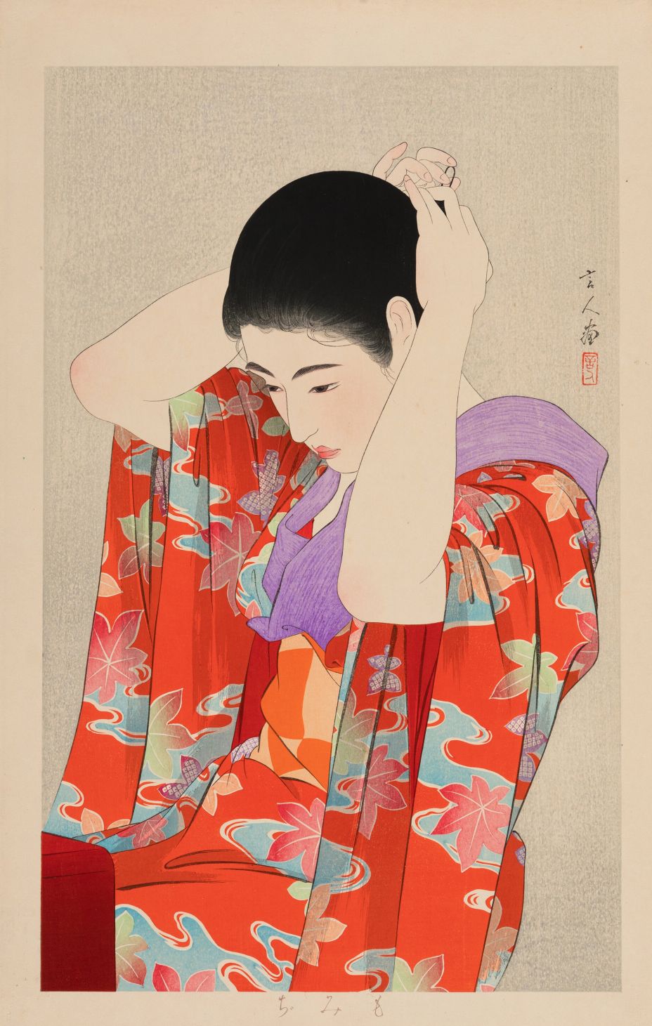 Arte Japonés - Atumn Leaves de Torii Kotondo
