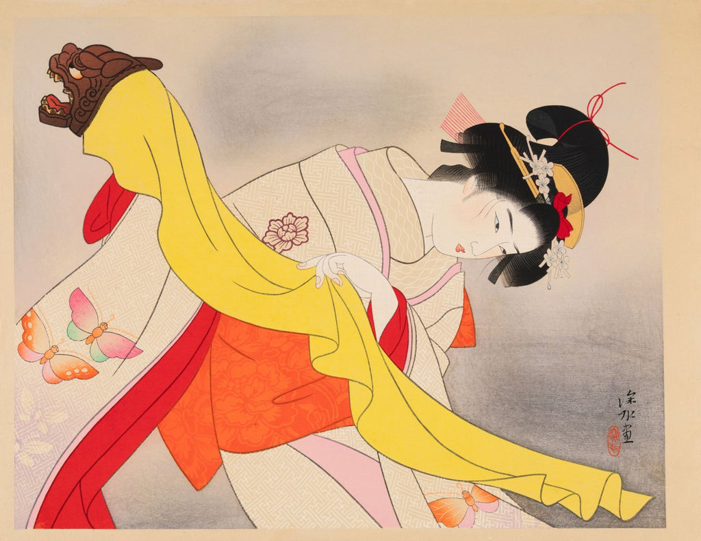 Arte Japonés - Kagamijishi de Ito Shinsui