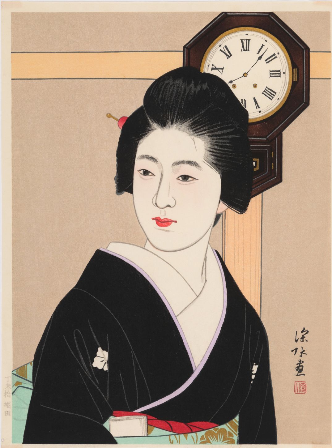Arte Japonés - Reloj y Belleza de Ito Shinsui