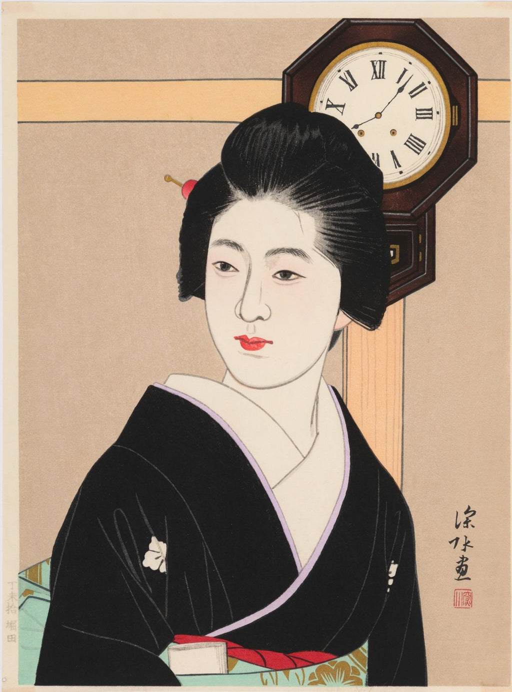 Arte Japonés - Reloj y Belleza de Ito Shinsui