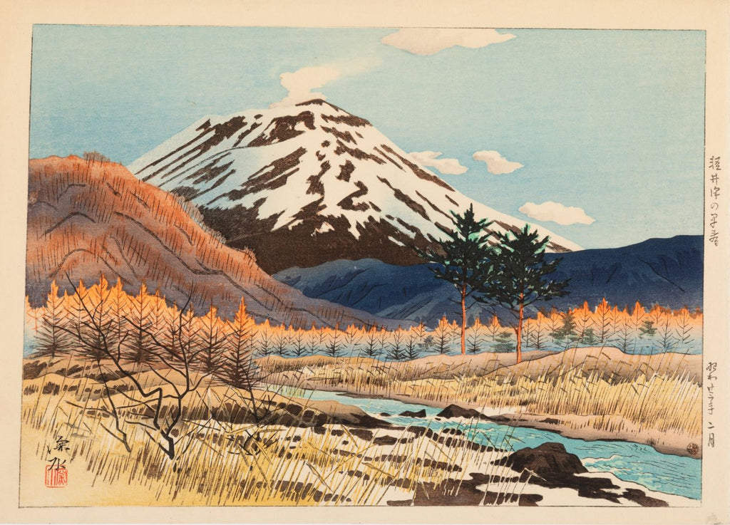 Arte Japonés - Principios de primavera en Karuizawa de Ito Shinsui