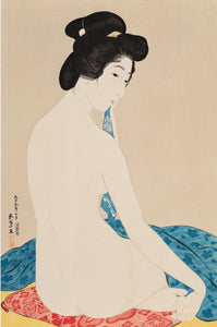 Arte Japonés - Mujer después del baño de Hashiguchi Goyo