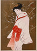Arte Japonés - Beauty and Plum Blossoms de Sentaro Iwata