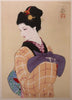 Arte Japonés - Beauty with Hair Ornament de Sentaro Iwata
