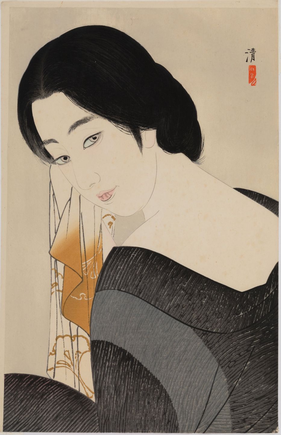Arte Japonés - Después del baño de Kiyoshi Kobayakawa