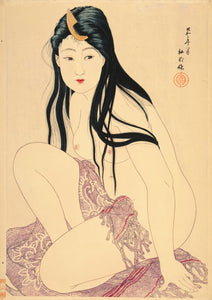 Arte Japonés - Abalone Diver de Takahashi Hiroaki