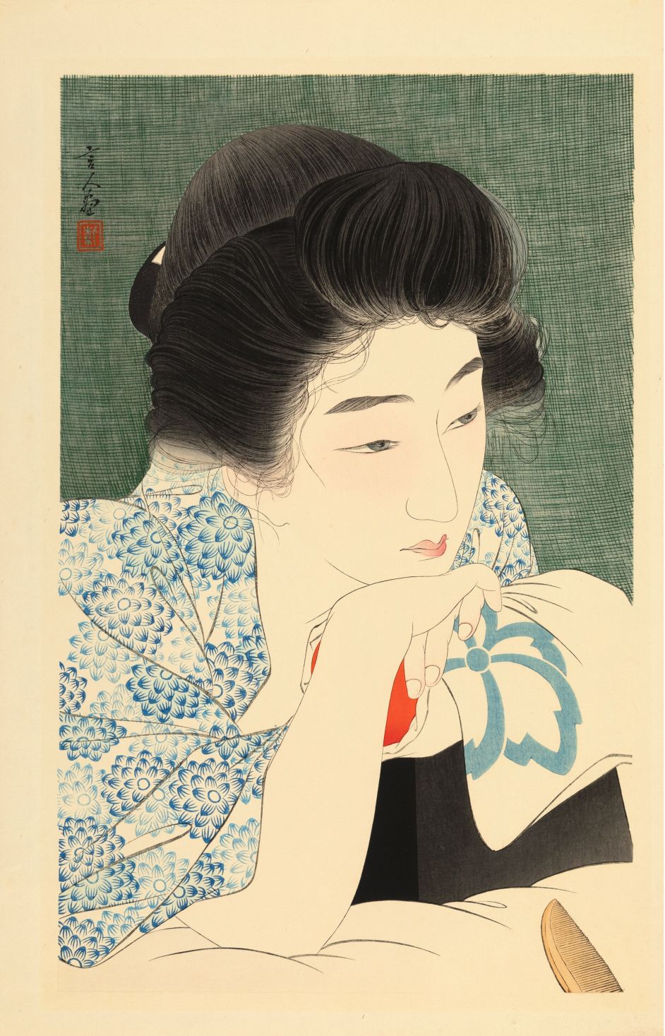 Arte Japonés - Morning Hair de Torii Kotondo