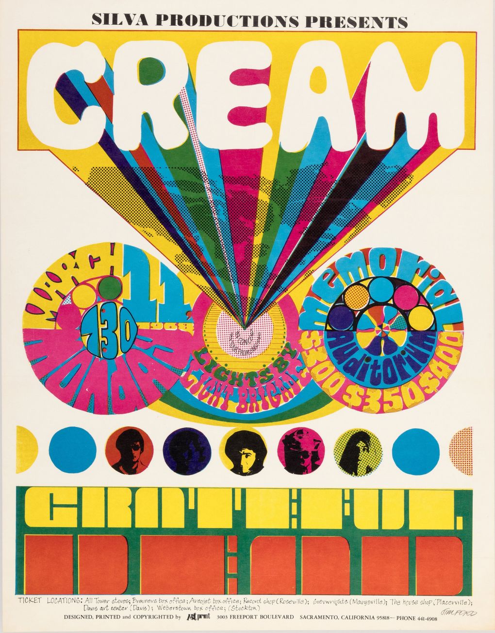 Cream y Grateful Dead en concierto (marzo de 1968)