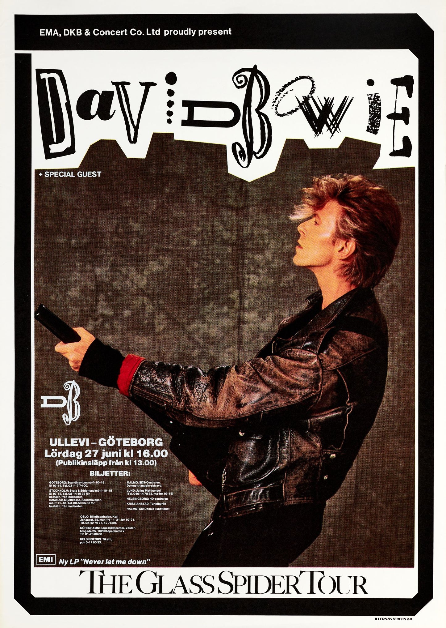 David Bowie The Glass Spider Tour en Suecia (junio 1987)