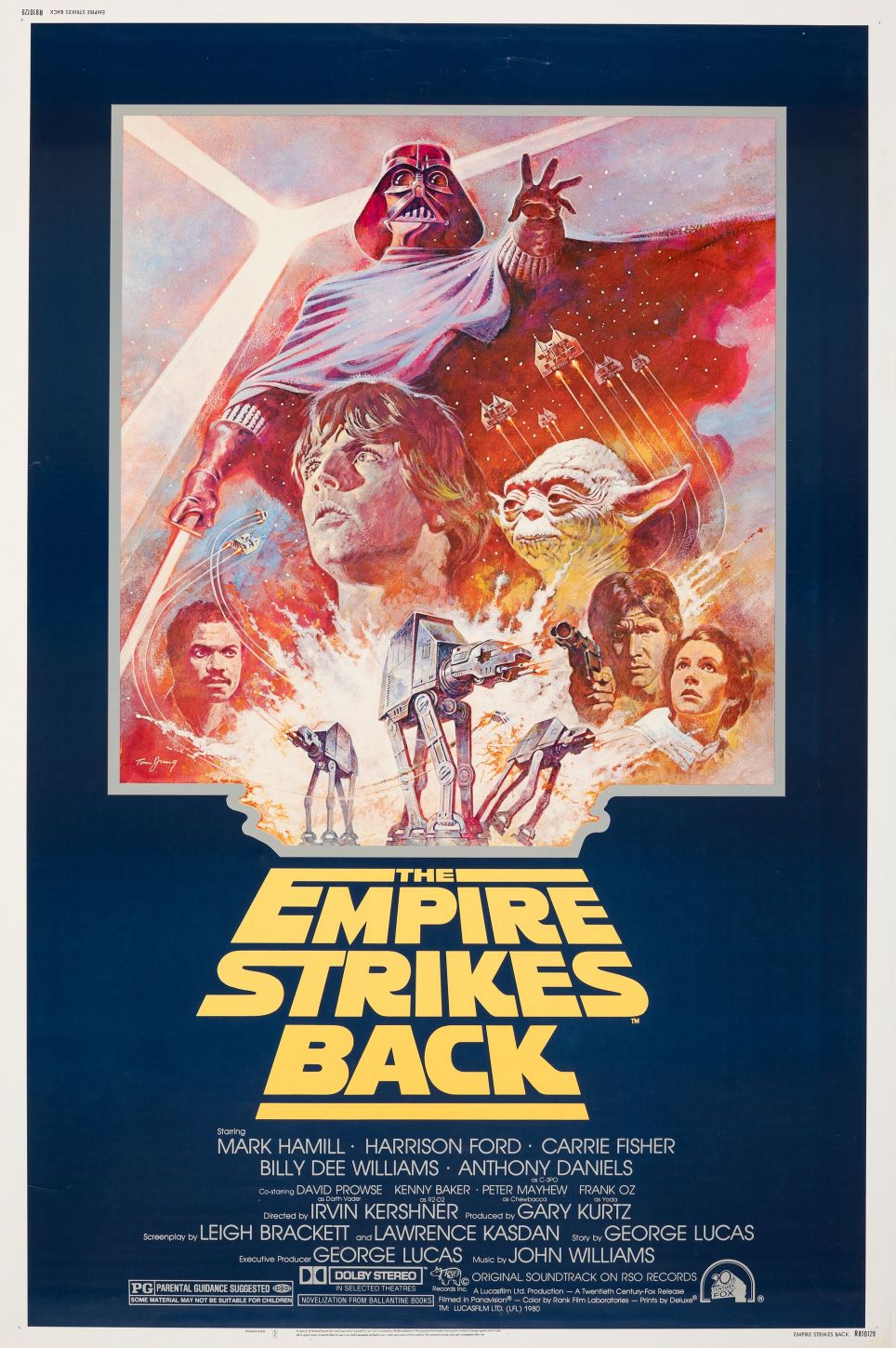 Star Wars Empire Strikes Back (poster azul)