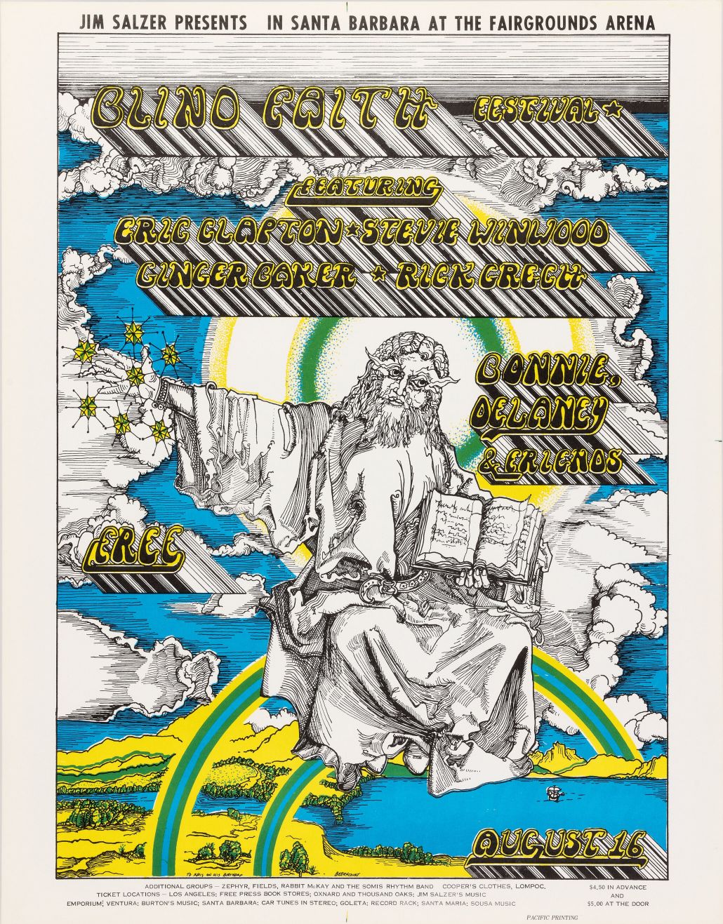 Festival Blind Faith con Eric Clapton, Stevie Winwood y más (1969)