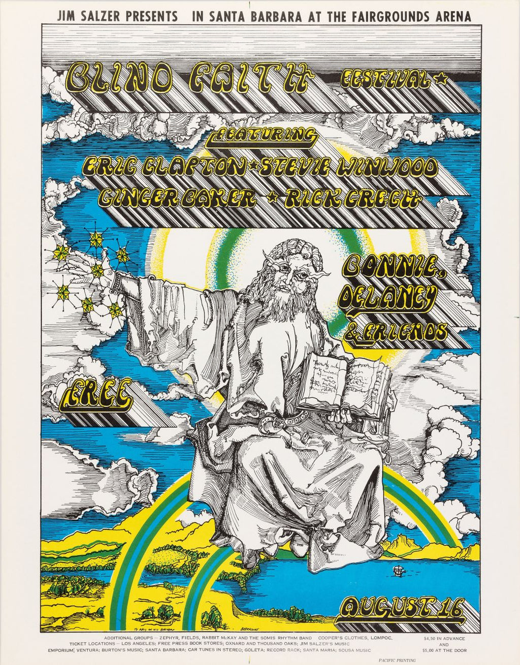 Festival Blind Faith con Eric Clapton, Stevie Winwood y más (1969)