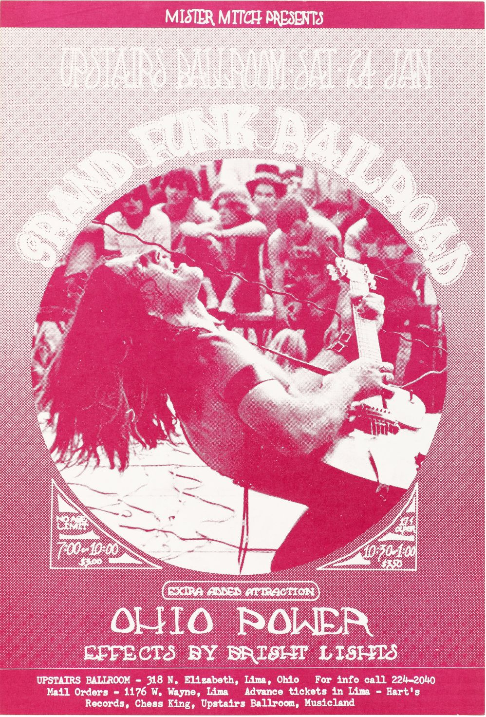 Grand Funk Railroad en concierto en Ohio, Estados Unidos