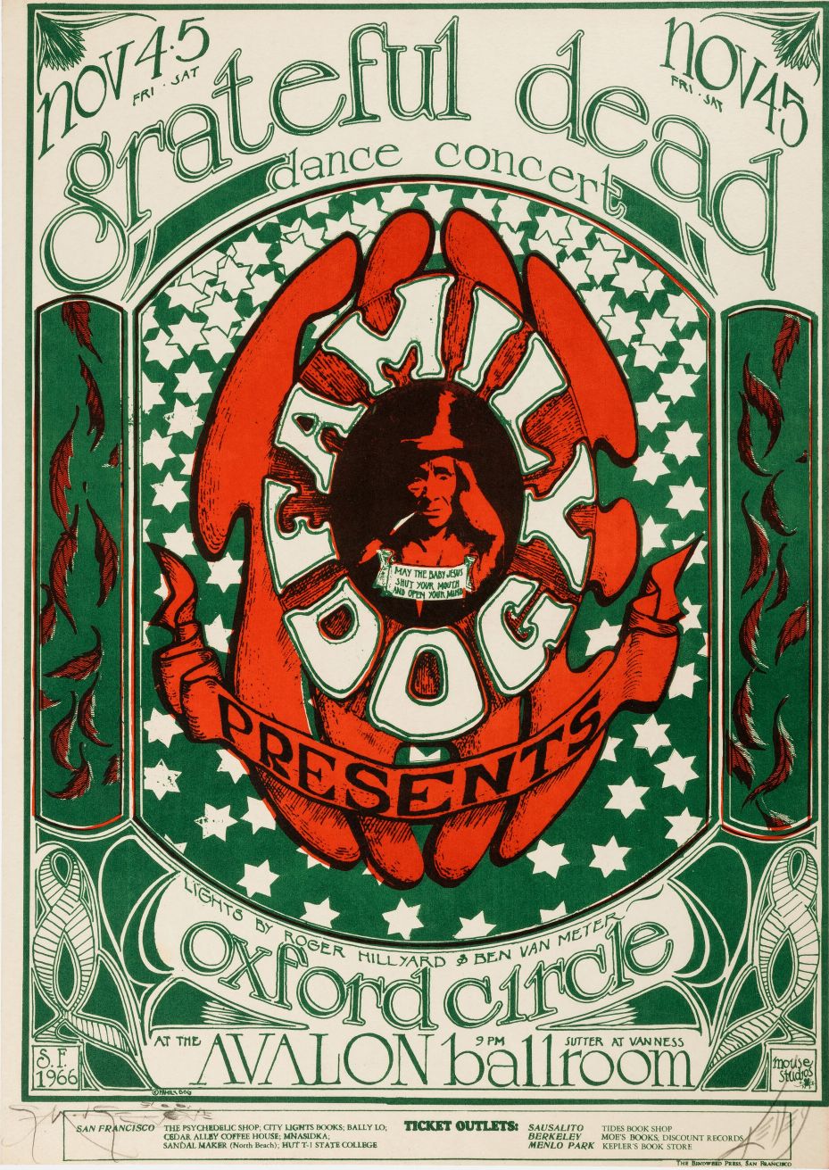 Grateful Dead concierto en Oxford Circle - Avalon Ballroom (1966)
