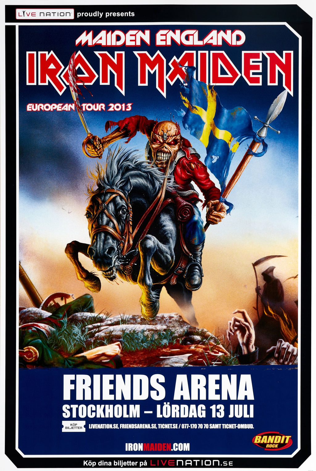 Iron Maiden tour europeo, concierto Suecia (julio 2013)