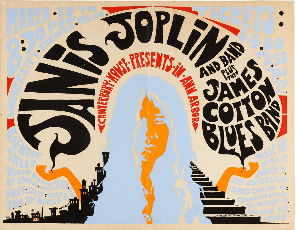 Janis Joplin y banda además de The James Cotton Blues Band (1969)