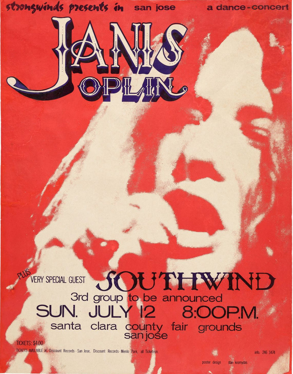 Janis Joplin en concierto en Santa Clara, CA (1970)