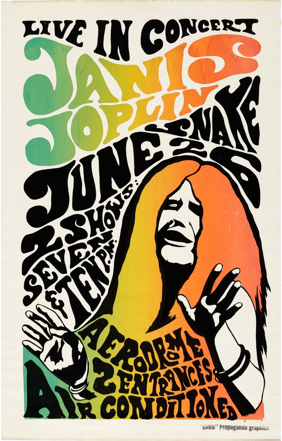 Janis Joplin en concierto en Schenectady, NY (junio 1970)