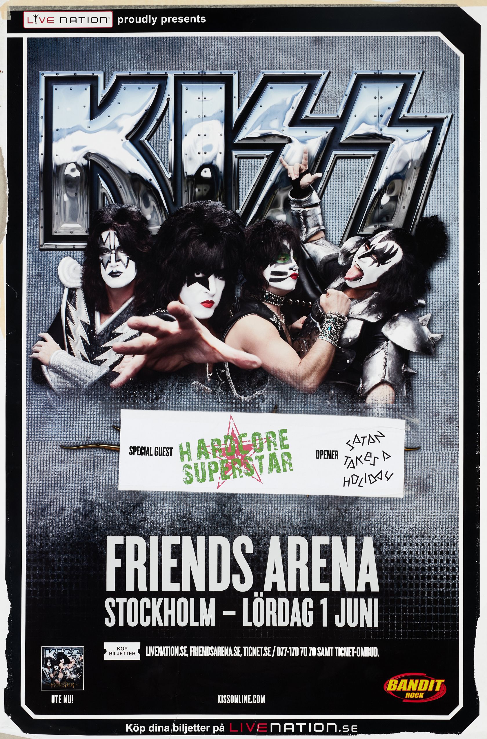 Kiss en vivo en Estocolmo, Suecia (junio 2013)