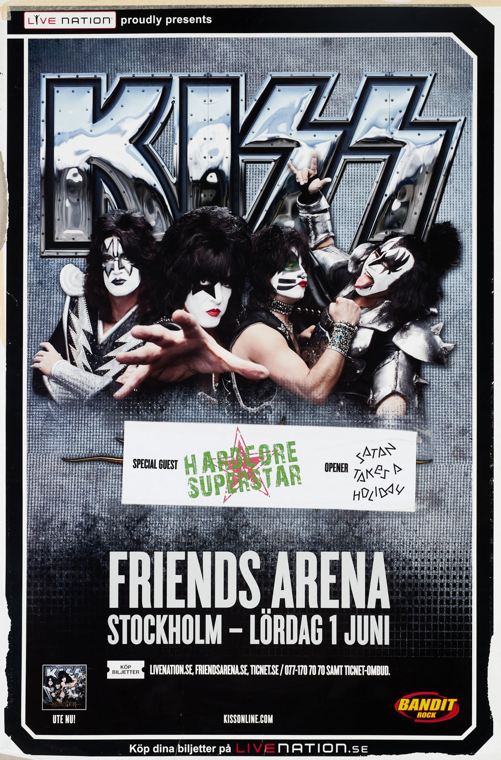 Kiss en vivo en Estocolmo, Suecia (junio 2013)
