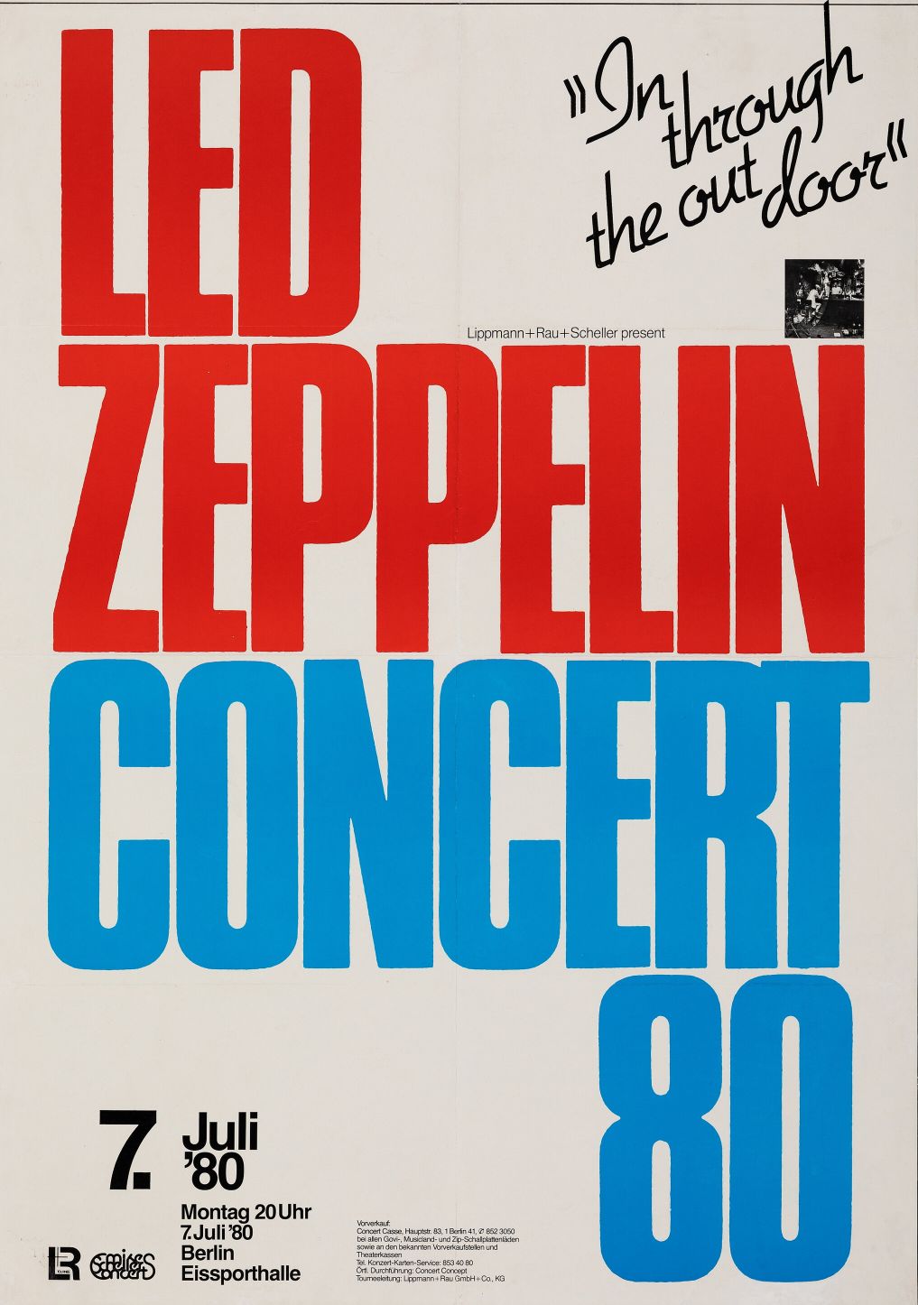 Led Zeppelin en concierto (julio de 1980)