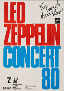 Led Zeppelin en concierto (julio de 1980)