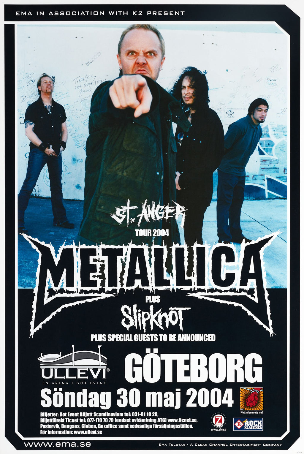 Metallica en concierto en Suecia (mayo 2004)