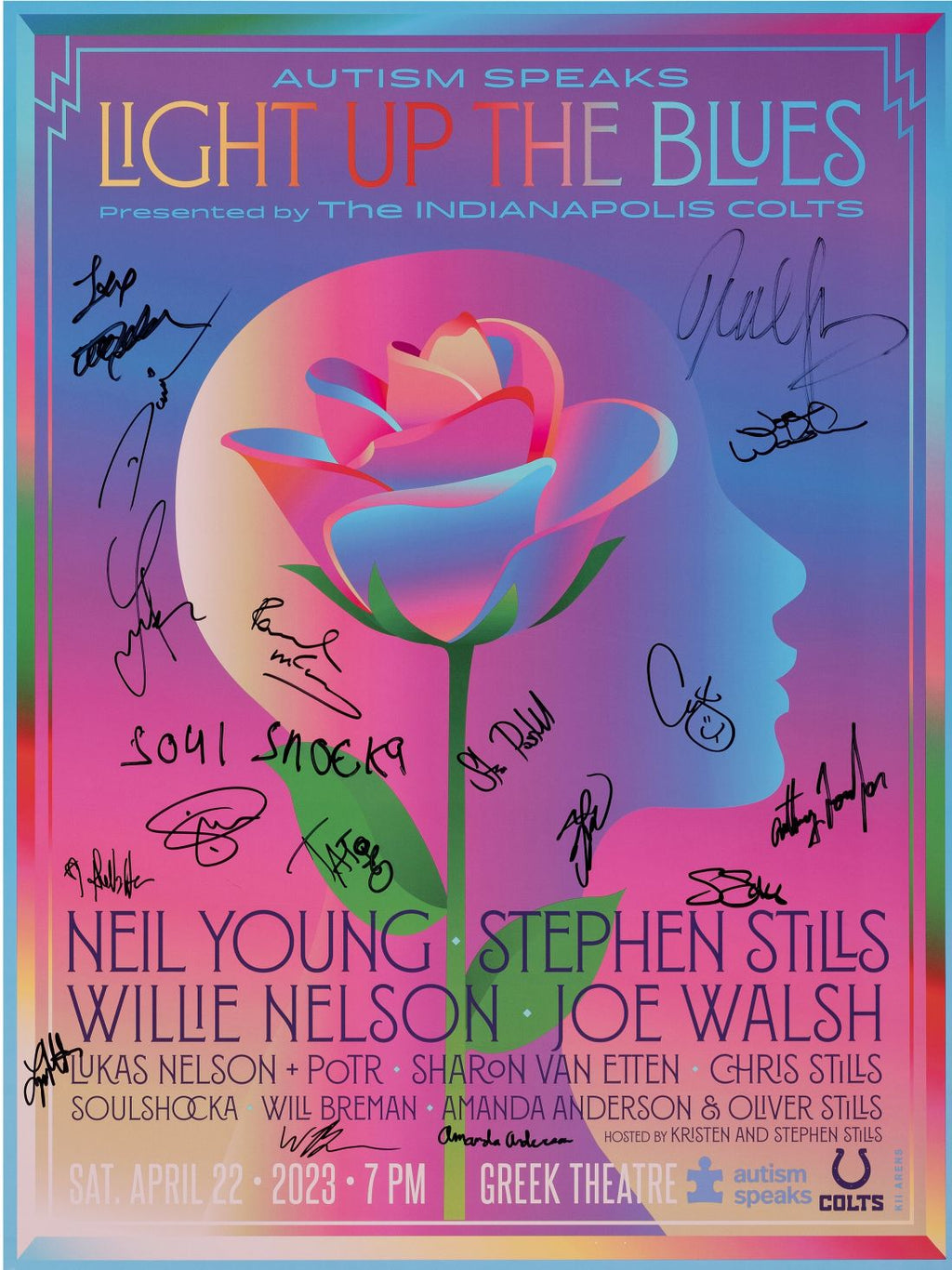 Neil Young, Stephen Stills, Willie Nelson, Joe Walsh, y más (2023)