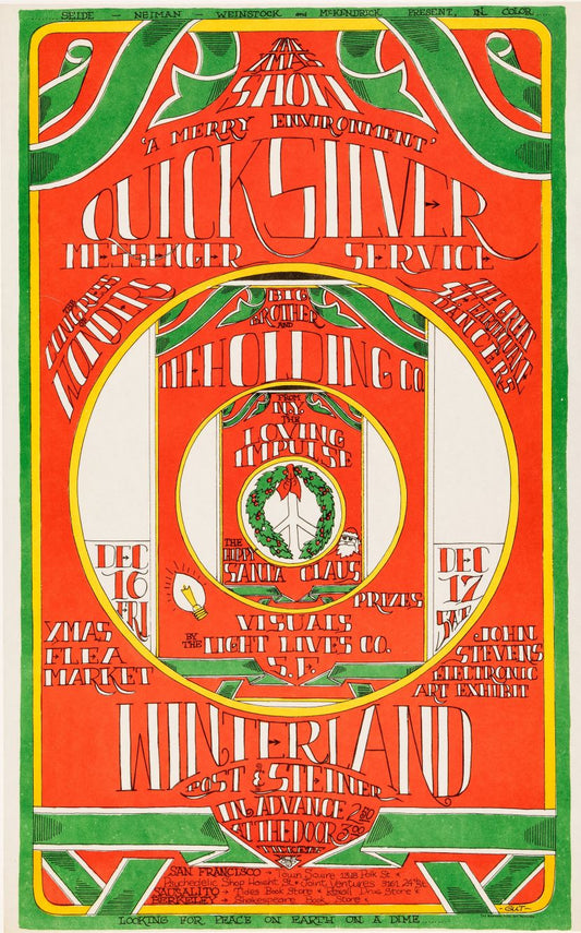 Show de Navidad Quicksilver Messenger Service, Big Brother y más (1967)