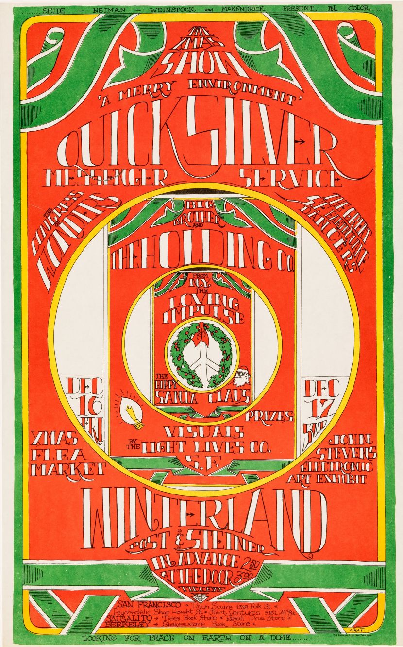Show de Navidad Quicksilver Messenger Service, Big Brother y más (1967)