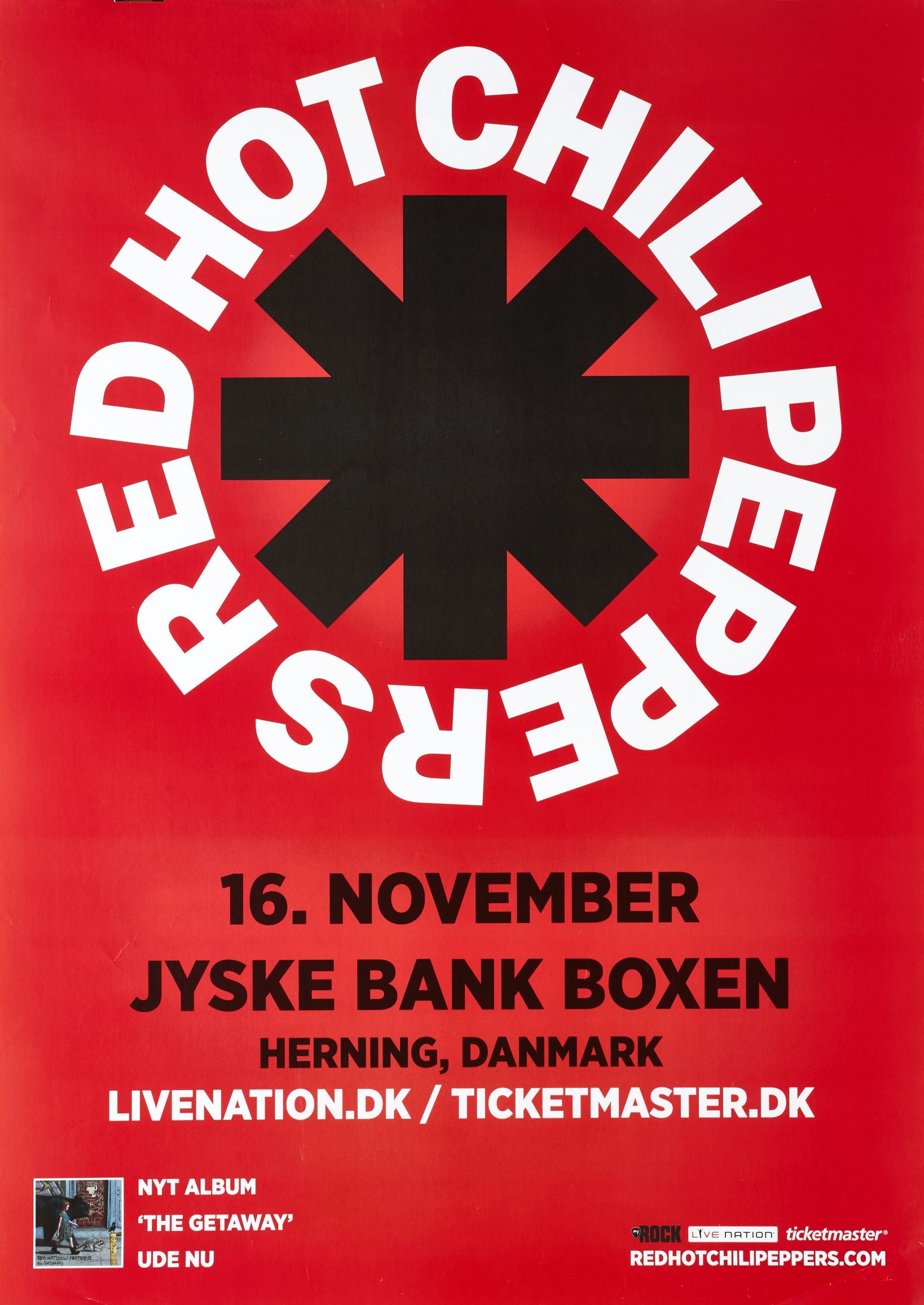 Red Hot Chili Peppers en concierto en Dinamarca (noviembre 2016)