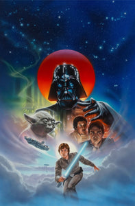 Star Wars poster de personajes trilogía original