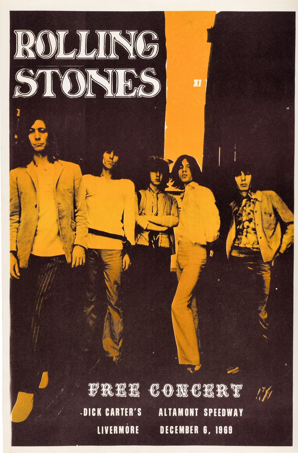The Rolling Stones en un concierto gratuito (diciembre 1969)