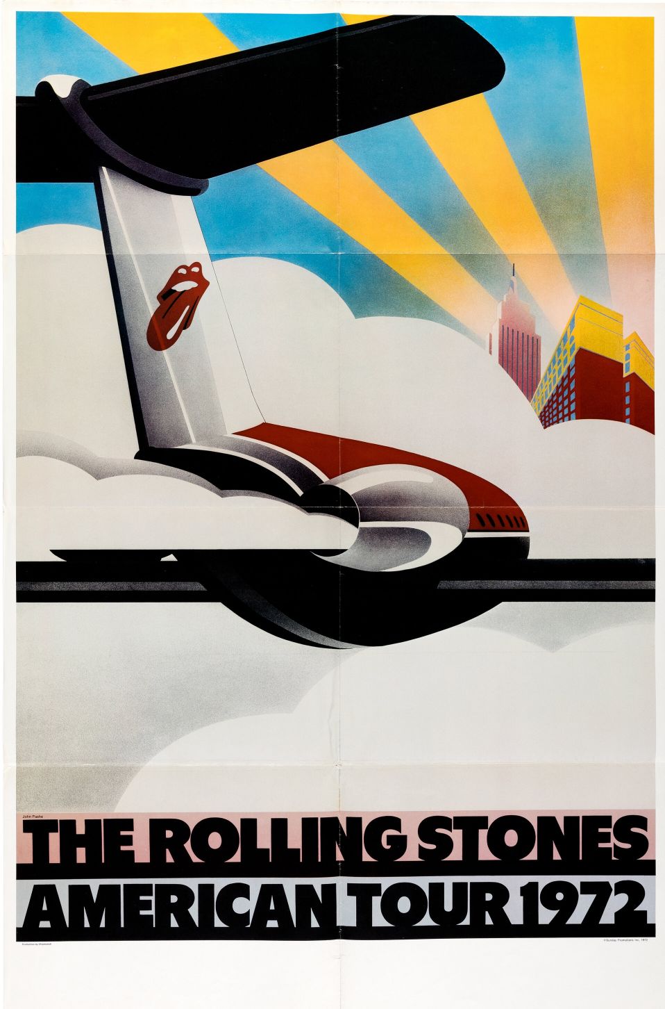 The Rolling Stones American Tour poster (septiembre 1972)