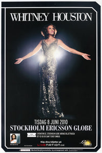 Whitney Houston en concierto en Estocolmo, Suecia (junio, 2010)