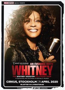 Whitney Houston Hologram Tour en Estocolmo, Suecia (abril, 2020)